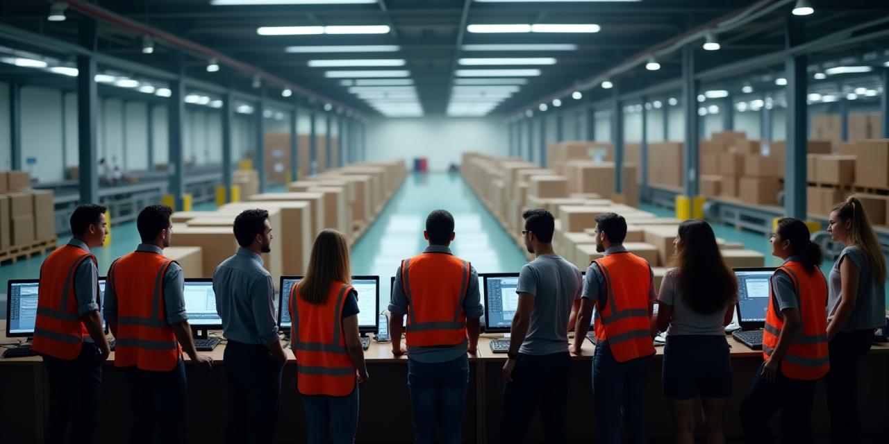 Logistics experts at work in New York facility